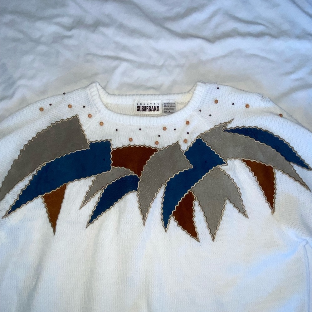 vintage quarter sleeve sweater